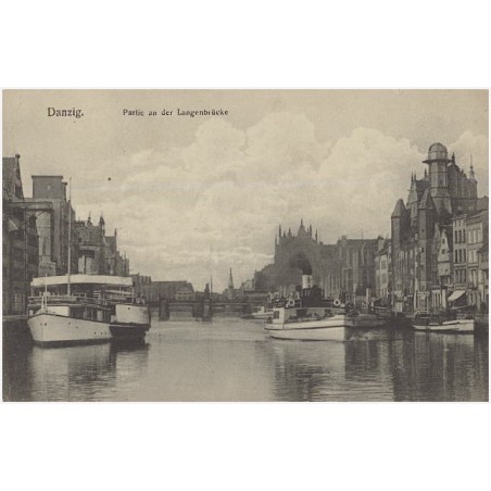 Danzig. Partie an der Langenbrücke