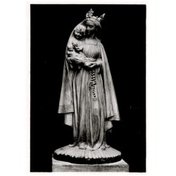 Matka Boska z dzieciątkiem Jezus (drzewo gruszowe). Rzeźbił Konstanty Laszczka