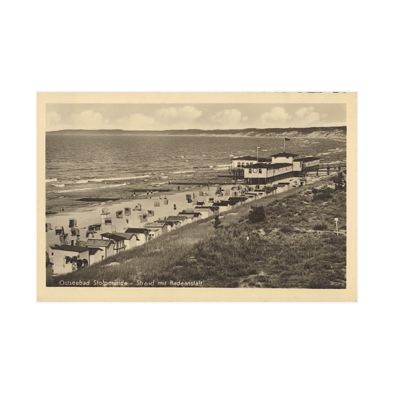 Ostseebad Stolpmünde, Strand mit Badeanstalt