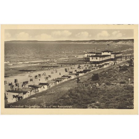 Ostseebad Stolpmünde, Strand mit Badeanstalt