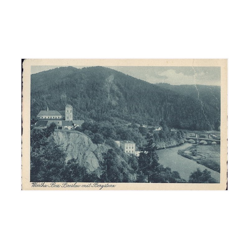 Wartha Bez. Breslau mit Bergsturz