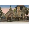 Oestl. Kriegsschauplatz: Reiterpatrouille in ein. Dorfe d. BialowieskaForstes. Serie 9/4 Phot. R. Sennecke