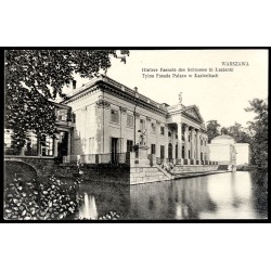 Warszawa. Hintere Fassade des Schlosses in Łazienki. Tylna Fasada Pałacu w Łazienkach