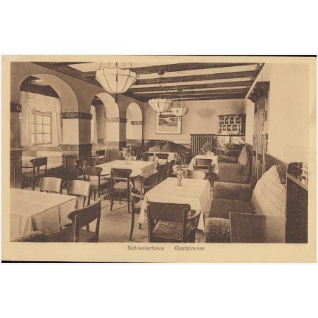 Schlesierhaus. Gastzimmer. (Riesengebirge) Baude a. Koppenplan 1400 m. Besitzer Hugo Teichmann