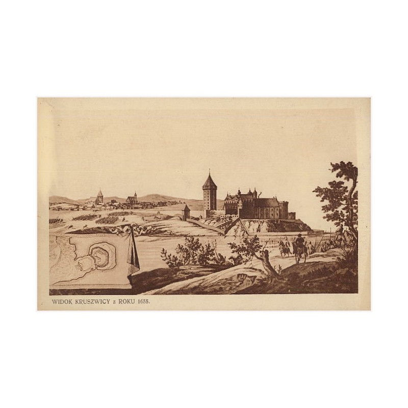 Widok Kruszwicy z roku 1655
