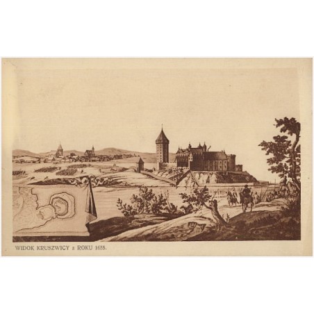 Widok Kruszwicy z roku 1655
