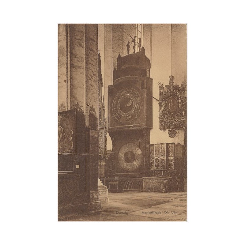 Danzig. Marienkirche. Die Uhr