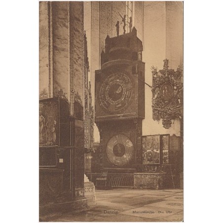 Danzig. Marienkirche. Die Uhr