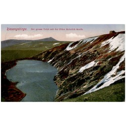 Riesengebirge. Der grosse Teich mit Prinz Heinrich-Baude.