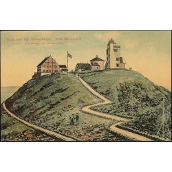 Gruss von der Schneekoppe. Höhe 1605 mtr. ü. M, Koppenkegel mit Jubiläumsweg