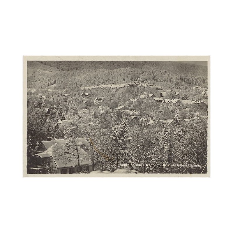 Schreiberhau i. Rsgb. m. Blick nach dem Bahnhof