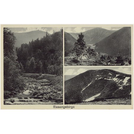 Riesengebirge. An der Lomnitz. Koppenblick. Im. Riesengrund. Brunnberg