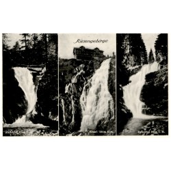 Riesengebirge. Kochelfall 514 m ü. M. Elbfall 1264 m ü. M. Zackelfall 848 m ü. M.