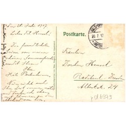 Gruss aus Bad Oppelsdorf. Josefsquelle. Königl. Sächs. Zollamt. Rittergut Graf von Einsiedel