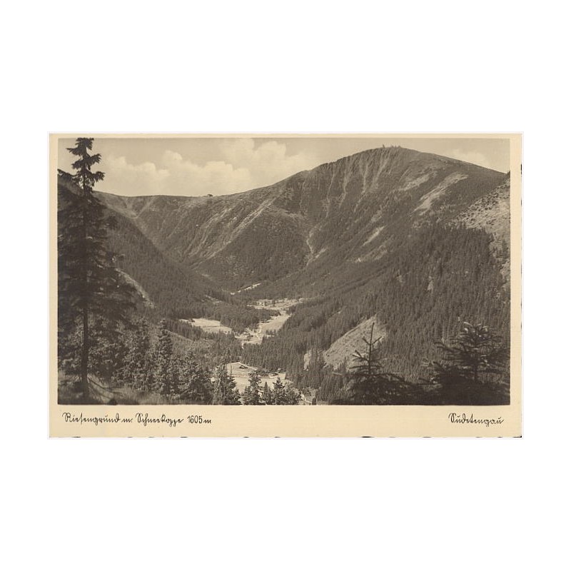 Riesengrund m. Schneekoppe 1605 m. [...] / Obří důl