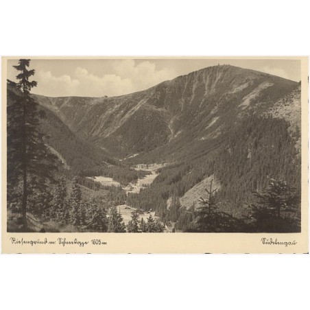 Riesengrund m. Schneekoppe 1605 m. [...] / Obří důl