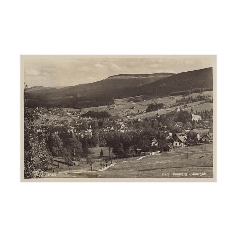 Bad Flinsberg i. Isergeb. [...] Blick nach der Grünen Koppe und dem Hochstein