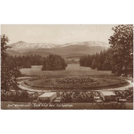 Bad Warmbrunn. Blick nach dem Hochgebirge