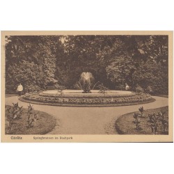 Görlitz. Springbrunnen im Stadtpark