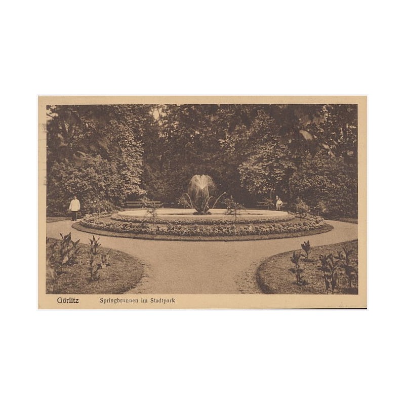 Görlitz. Springbrunnen im Stadtpark
