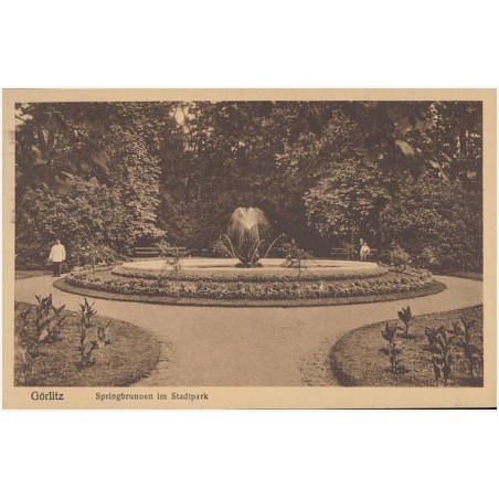 Görlitz. Springbrunnen im Stadtpark