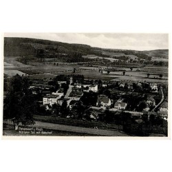 Petersdorf im Rsgb. Mittlerer Teil mit Bahnhof