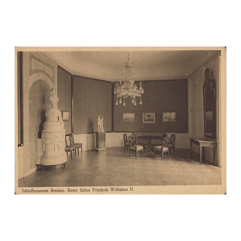 Schloßmuseum Breslau. Roter Salon Friedrich Wilhelms II