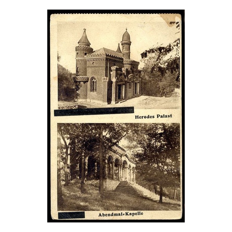 Piekary Śląskie. Pałac Heroda. Herodes Palast. Wieczernik. Abendmal-Kapelle / Rewers: Fot. Pietruszka, Piekary Śląskie