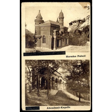 Piekary Śląskie. Pałac Heroda. Herodes Palast. Wieczernik. Abendmal-Kapelle / Rewers: Fot. Pietruszka, Piekary Śląskie