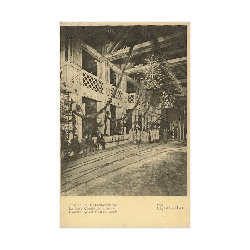 Wieliczka. Dworzec hr. Gołuchowskiego. La Gare Comte Goluchowski. Bahnhof "Graf Goluchowski"