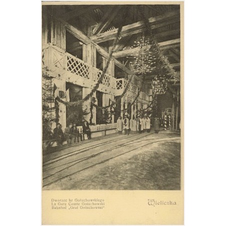 Wieliczka. Dworzec hr. Gołuchowskiego. La Gare Comte Goluchowski. Bahnhof "Graf Goluchowski"