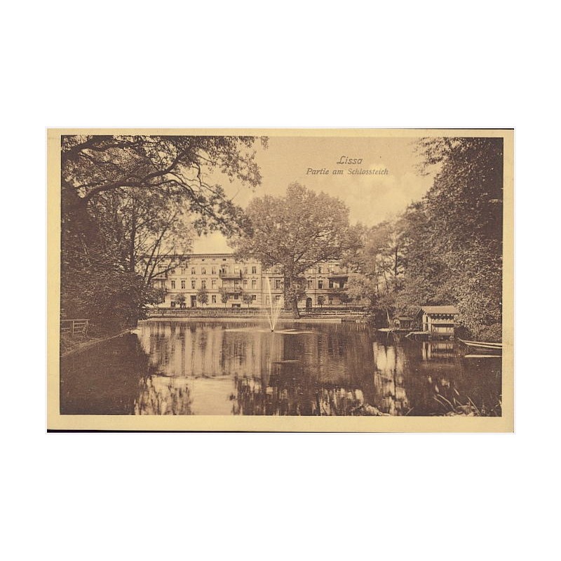 Lissa i. P. Partie im Schlossteich