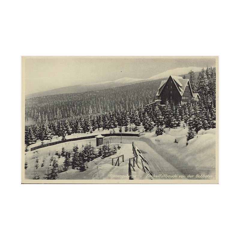 Riesengebirge - Zackelfallbaude von der Bobbahn