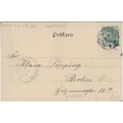 Gruss aus Ostseebad Deep. Blick auf Deep