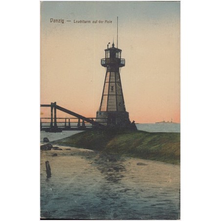 Danzig - Leuchtturm auf der Mole