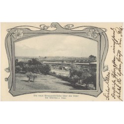 Die neue Strassenbrücke über die Oder bei Steinau a Oder