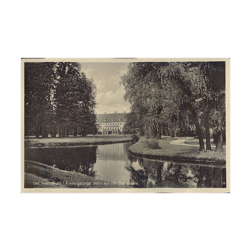Bad Warmbrunn i. Riesengebirge Motiv aus dem Schloßpark 28