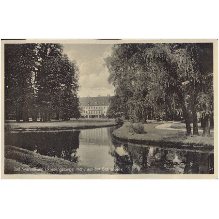Bad Warmbrunn i. Riesengebirge Motiv aus dem Schloßpark 28
