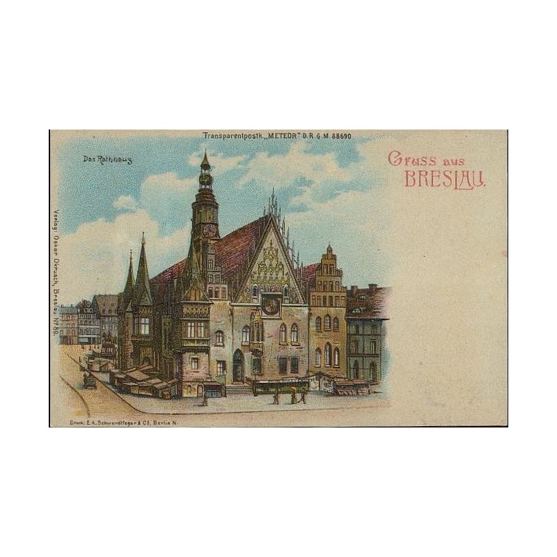 Gruss aus Breslau. Das Rathaus