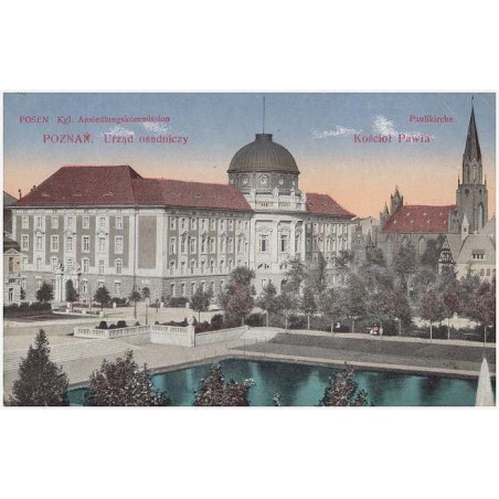 Posen. Kgl. Ansiedelungskommission. Poznań. Urząd osadniczy. Paulikirche. Kościół Pawła