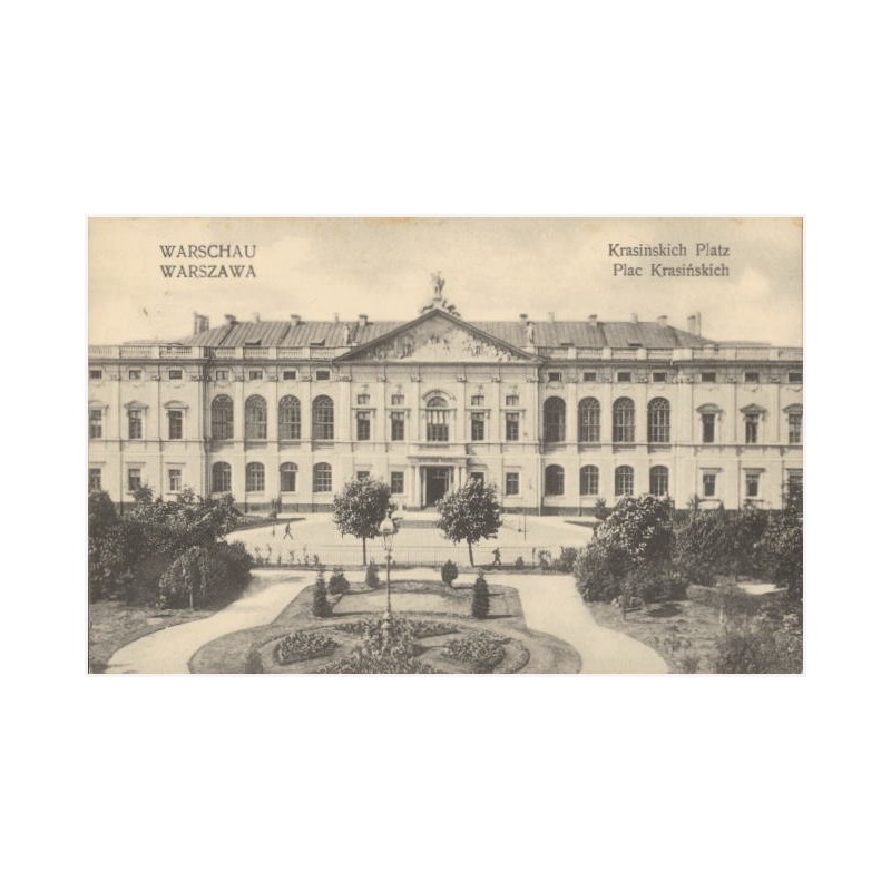 Warschau. Krasinskich Platz. Warszawa. Plac Krasińskich