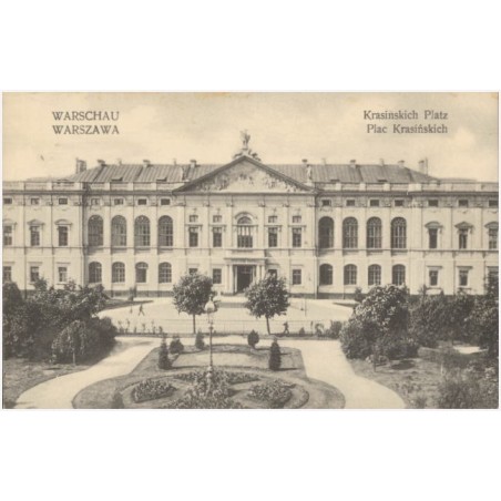 Warschau. Krasinskich Platz. Warszawa. Plac Krasińskich