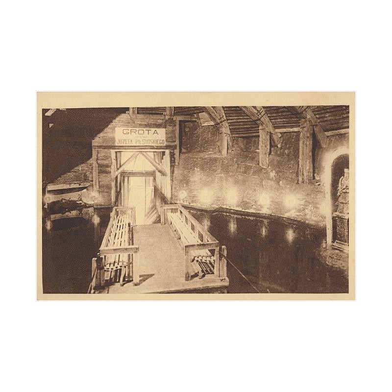 Wieliczka. Jezioro w grocie "Piłsudskiego" [...]