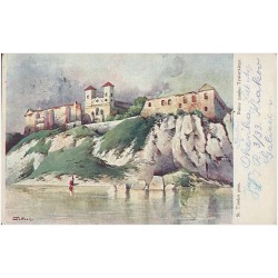 Ruiny zamku Tynieckiego. St. Tondos pinx