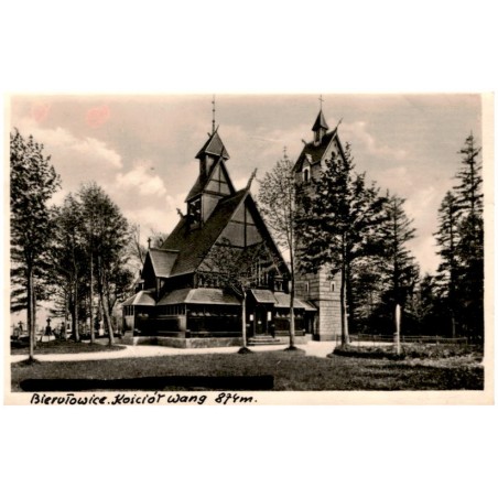Bierutowice. Kościół Wang 874 m. [...] / Rewers: Kirche Wang usprünglich in Myos am Wagner See [...]