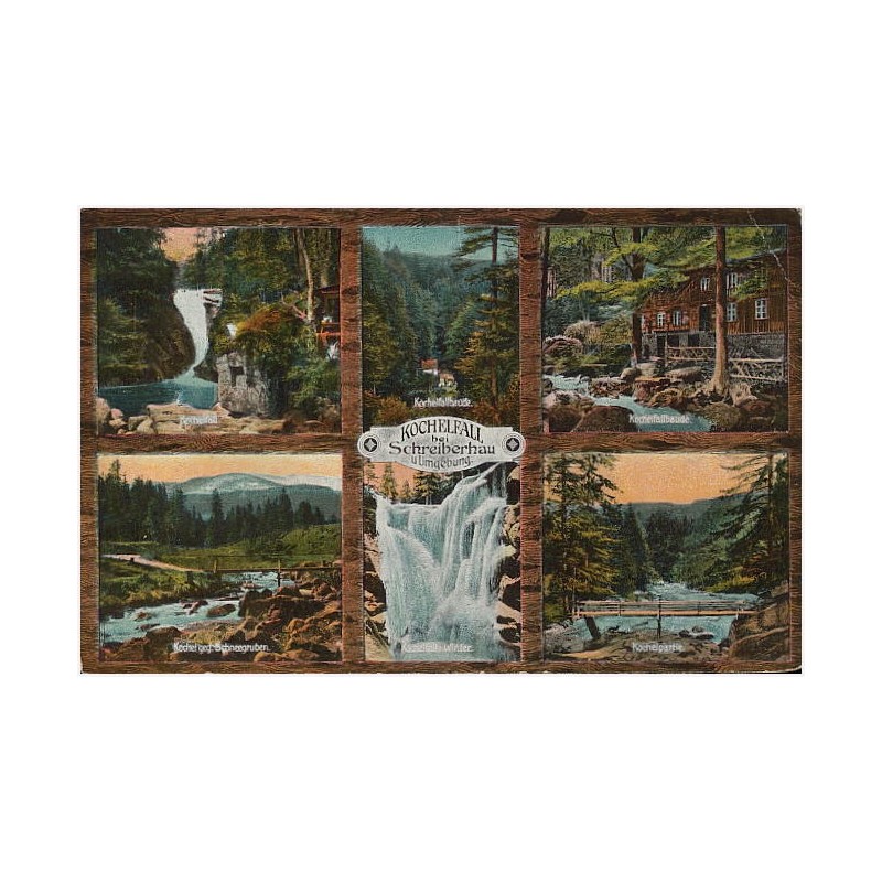 Kochelfall bei Schreiberhau u. Umgebung. Kochelfall. Kochelfallbaude. Kochelfallbaude. Kochel geg. Schneegruben. Kochelfall i. W