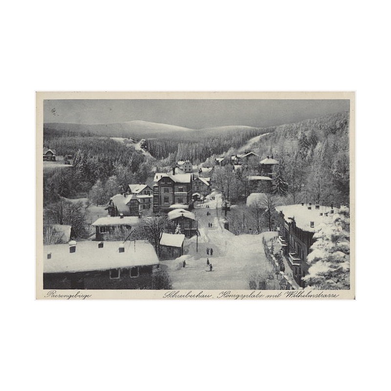 Riesengebirge. Schreiberhau, Königsplatz mit Wilhelstrasse