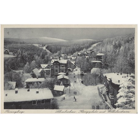 Riesengebirge. Schreiberhau, Königsplatz mit Wilhelstrasse