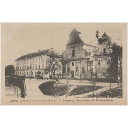 Lwów. Uniwersytet i Kościół św. Mikołaja. - Lemberg. Universität u. Nikolaus-Kirche