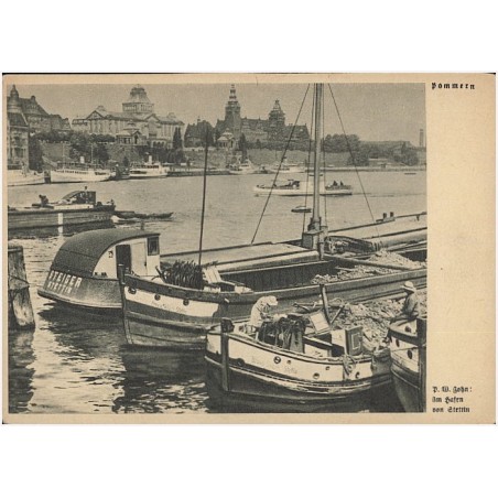 Pommern. P. W. John: Im Hafen von Stettin